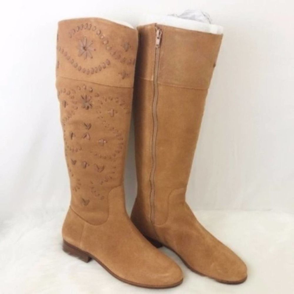 JACK ROGERS Tara Tall Oak Suede Boot  - Picture 4 of 7
